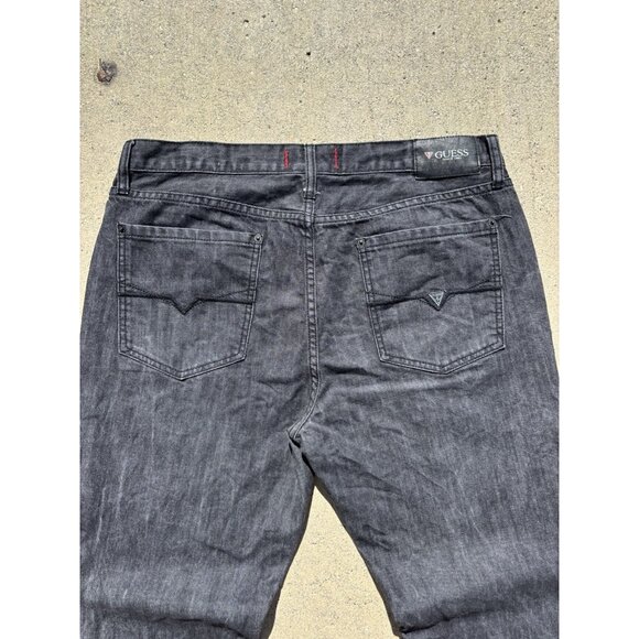 Guess Black Raw Selvage Denim Jeans 90’s - Picture 4 of 9